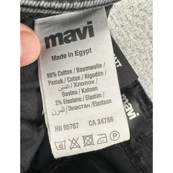 Mavi Jeans Mens 29X34 Matt Grey Distressed Relaxed Straight‎ 5 Pocket Denim NEW